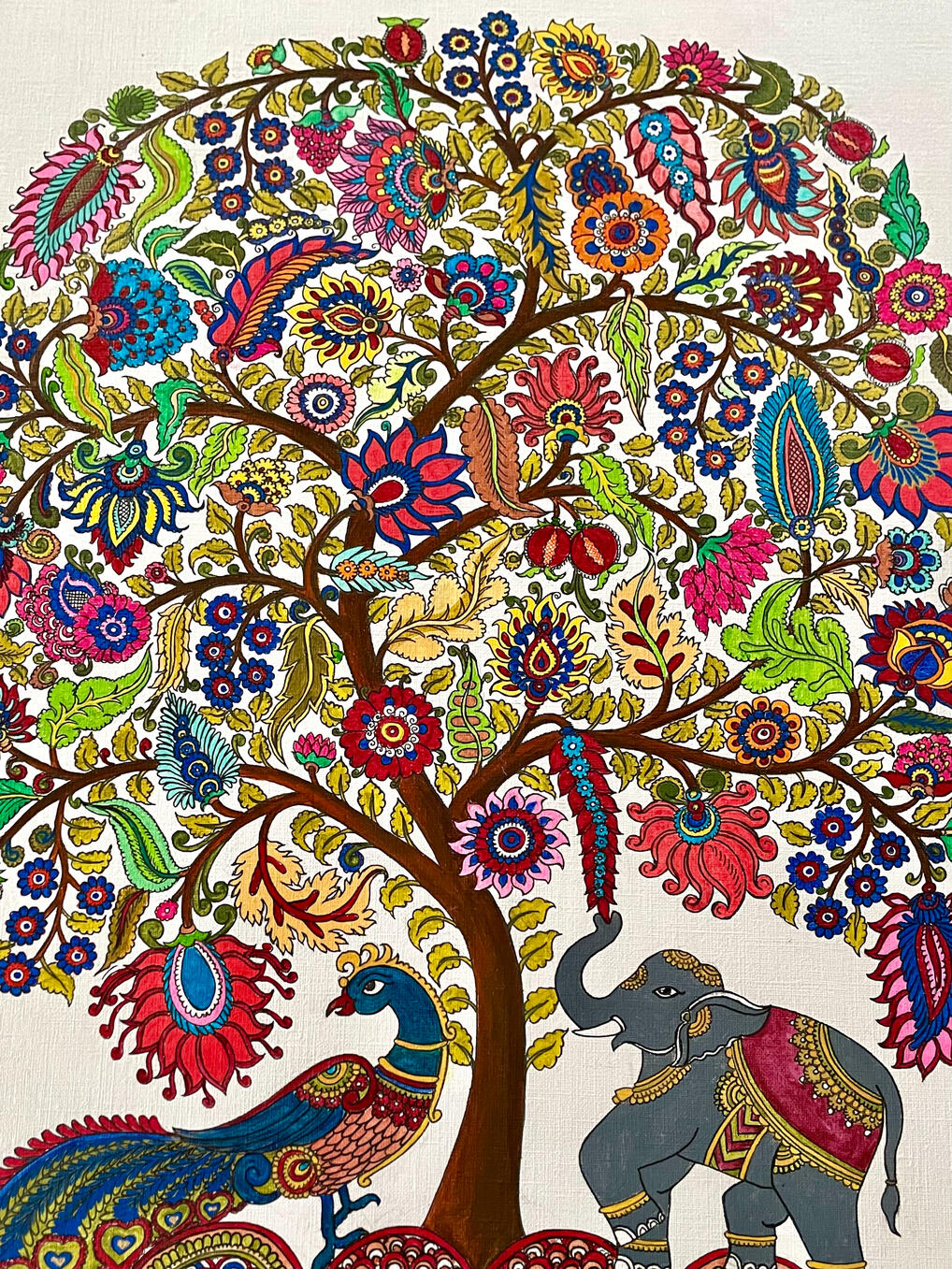 From the series Kalpvriksha — The Tree of Life, inspired by Kalamkari art
